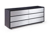 Modrest Concord Modern Grey Velvet & Black Marble & Black Ash & Aluminum Bedroom Set Model VGVC-BD2311-2301-SET