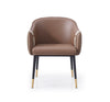 Modrest Calderon Modern Brown & Beige Vegan Leather Dining Chair Model VGVCB065-BRN-DC