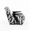Modrest Leana Modern Black & White Fabric Accent Chair Model VGOD-ZW-23073-BLKWHT