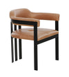 Modrest Hazen Modern Camel Leather & Black Iron Dining Chair Model VGOD-ZW-23151-CML