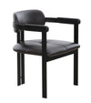 Modrst Aneta Modern Dark Brown Leather & Black Dining Chair Model VGOD-ZW-23152-BLK