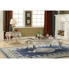ACME Bently Natural Marble Top & Champagne Coffee Table Model 81665
