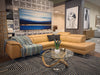 Lamod Italia Viola Italian Contemporary Cognac Leather Right Facing Sectional Sofa Model VGCCVIOLA-KIM-COG-RAF-SECT