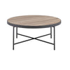 ACME Bage Weathered Gray Oak & Metal Coffee Table Model 81735