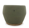 Divani Casa Agatha Modern Hemp Fabric Swivel Accent Chair Model VGKK-KF.A1203-HEMP