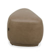 Divani Casa Kinsey Modern Tan Leather Small River Rock Ottoman Model VGKK-KF.D2015-S-SAND