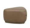 Divani Casa Kinsey Modern Tan Leather Small River Rock Ottoman Model VGKK-KF.D2015-S-SAND