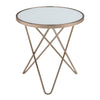 ACME Valora Champagne & Frosted Glass End Table Model 81827