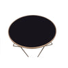 ACME Valora Champagne & Black Glass Coffee Table Model 81830