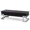 ACME Calnan Black High Gloss & Chrome Coffee Table with Lift Top Model 81855