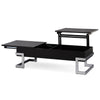 ACME Calnan Black High Gloss & Chrome Coffee Table with Lift Top Model 81855