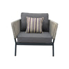 Renava Suntide Outdoor Grey Fabric & Beige Rattan & Grey Acacia Sofa Set Model VGAT-RASF-224