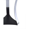 ACME Geiger Chrome & Black Glass End Table Model 81917