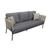 Renava Suntide Outdoor Grey Fabric & Beige Rattan & Grey Acacia Sofa Set Model VGAT-RASF-224