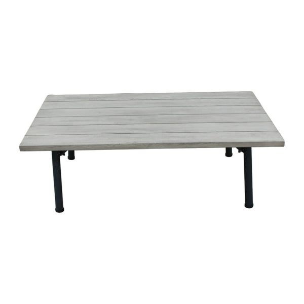 Renava Suntide Outdoor Grey Fabric & Beige Rattan & Grey Acacia Sofa Set Model VGAT-RASF-224