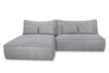 Divani Casa Racine Modern Grey Fabric Modular Sectional Sofa Model VGSX-FF22054-SILT