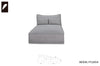 Divani Casa Racine Modern Grey Fabric Modular Sectional Sofa Model VGSX-FF22054-SILT