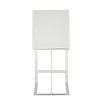 Modrest Frankie Modern White Vegan Leather & Stainless Steel Counter Chair Model VGGA-6917CH-C-WHT-SS-CS