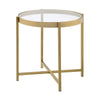 ACME Charrot Gold End Table Model 82307