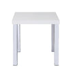 ACME Harta White High Gloss & Chrome End Table Model 82332