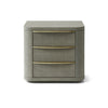 Modrest Lois Modern Grey Leather & Beige Shagreen Bedroom Set Model VGVC-BD2408-SET-EK