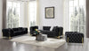 Divani Casa Clarice Transitional Black Velvet Sofa Set Model VGAH-SF1013-SET-BLK