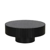 Modrest Pierre Modern Black Ash Small Round Coffee Table Model VGDW-DW4023-SML-BLK