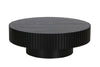Modrest Pierre Modern Black Ash Large Round Coffee Table Model VGDW-DW4023-LRG-BLK