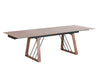 Modrest Emmond Mid Century Modern Ceramic & Walnut Extendable Dining Table Model VGDW-DW3008-08-WAL