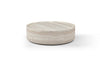 Modrest Benji Modern Faux Travertine Round Coffee Table Set Model VGIP-ST901-SET