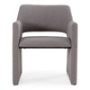 Lasara Modern Grey Fabric Dining Chair