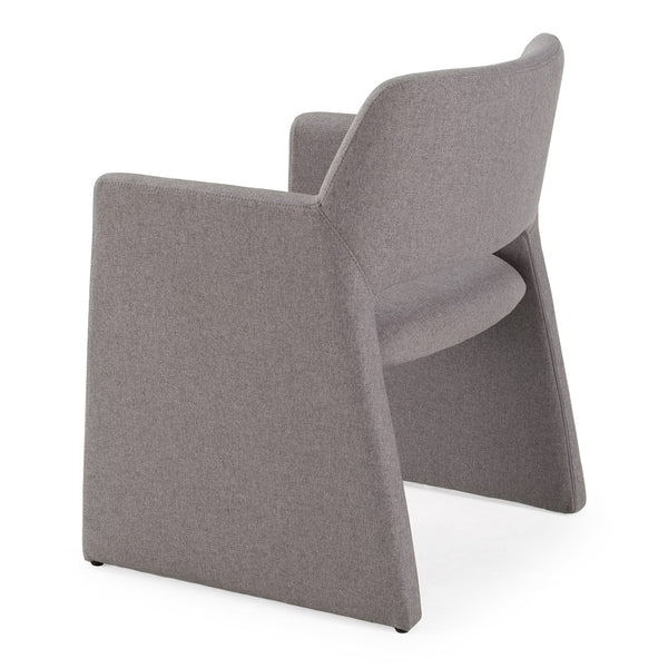 Lasara Modern Grey Fabric Dining Chair