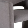 Lasara Modern Grey Fabric Dining Chair