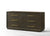 Modrest Manhattan Contemporary Brown Oak And Gold DresserModel VGMA-BR-127-DRS-CRY