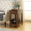 ACME Bertie Walnut Accent Table Model 82836