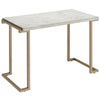 ACME Boice II Engineered Stone Top & Champagne Sofa Table Model 82873