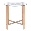 ACME Veises Champagne End Table Model 82997