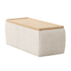 Divani Casa Freya Modern Beige Fabric Sectional With Console Model VGOD-RD-047-BGE