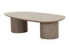 Modrest Connie Modern White Oak Oval Coffee Table Model VGOD-LZ-370C-A