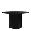 Modrest Myra Modern Black Wood Round Dining Table Model VGNR-NI90064-BLK