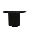 Modrest Myra Modern Black Wood Round Dining Table Model VGNR-NI90064-BLK