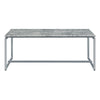 ACME Jurgen Faux Concrete Top & Silver 3 Piece Pack Coffee & End Set Model 83235
