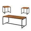 ACME Jurgen Oak & Black 3 Piece Pack Coffee & End Set Model 83240