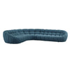 Divani Casa Yolonda Dark Teal Fabric Sectional Sofa Model VGEV-2126B-TEAL-SECT