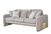Divani Casa Gaston Modern Taupe Velvet Sofa Model VGAH-AG1648-3-TPE
