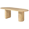 Modrest Jacobson Modern Natural Acacia Oval Large Dining Table Model VGWD-LYO-DT22
