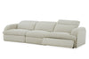 Divani Casa Ambler Modern Off White Fabric Sofa With 2 Power Recliners Model VGKV-KM.6629-SOFA-LINEN