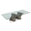 Modrest Byer Modern Glass & Grey Ash Dining Table Model VGCS-DT-21004-GRY