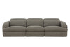 Divani Casa Ambler Modern Brown Fabric Sofa With 2 Power Recliners Model VGKV-KM.6629-SOFA-EARTH