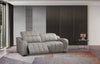 Divani Casa Paddy Modern Grey Leather Sofa With 2 Recliners Model VGMB-MB-R352-GRY